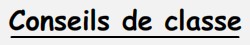 Conseils de classe