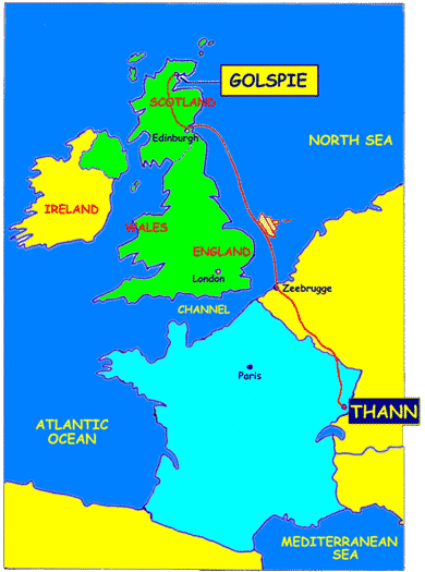 Carte d'écosse